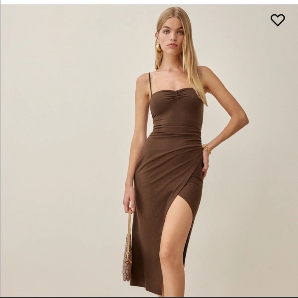 Reformation Formosa Brown Dress